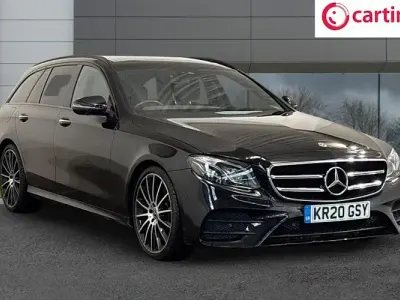 Used Mercedes E300 AMG line 245 HP (180 kW) 2020 Black Estate