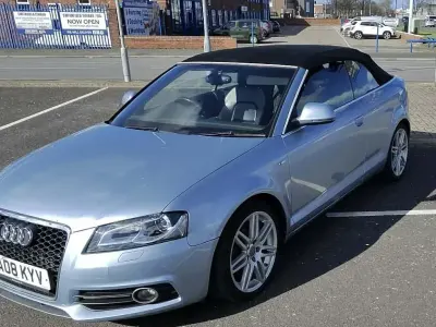 Used Audi A3 Cabriolet S-Line 140 HP (102 kW) 2008 Blue Cabriolet