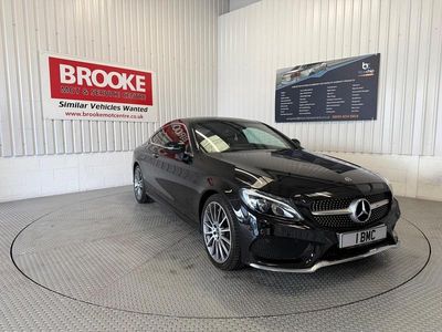 Black Used 2017 Mercedes C300 AMG Line Premium Plus Coupe | £16,390 (Expensive)