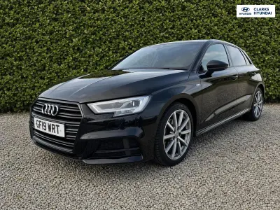 Used Audi A3 Sportback Black Edition 150 HP (110 kW) 2019 Black Hatchback