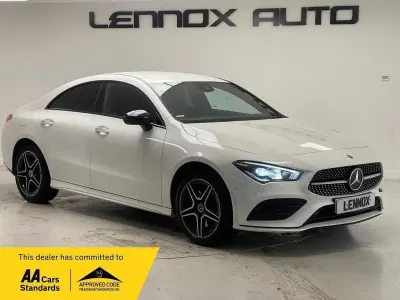 Used Mercedes CLA250e AMG Line Premium 218 HP (160 kW) 2022 White Coupe