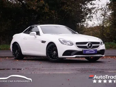 Used Mercedes SLC180 AMG line 156 HP (114 kW) 2019 White Cabriolet