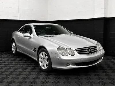 Käytetty Mercedes SL350 2003 Hopea Avoauto