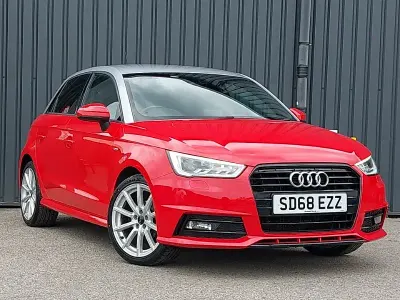 Used Audi A1 Black Edition 95 HP (69 kW) 2018 Red Hatchback