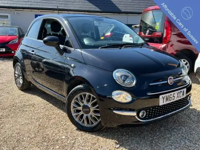 Used Fiat 500 Lounge 69 HP (50 kW) 2016 Black Hatchback
