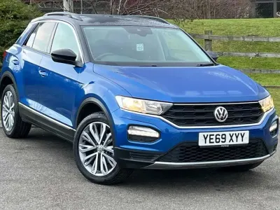Used VW T-Roc R-line 150 HP (110 kW) 2019 Blue SUV