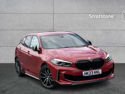 Used BMW M135 Comfort Edition 306 HP (225 kW) 2023 Red Hatchback