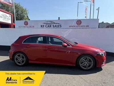 Used Mercedes A250 AMG line 224 HP (164 kW) 2019 Red Hatchback