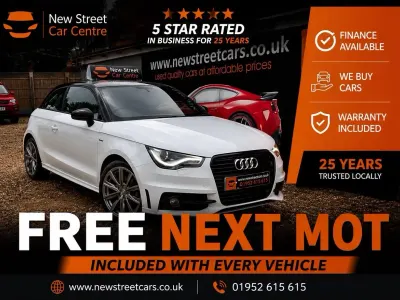 Used Audi A1 S-Line 122 HP (89 kW) 2014 White Hatchback