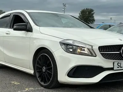 Used Mercedes A180 AMG line 109 HP (80 kW) 2017 White Hatchback