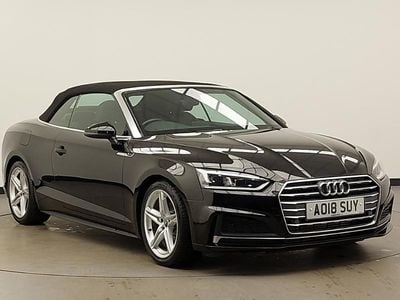 Used Audi A5 Cabriolet S-Line 190 HP (139 kW) 2018 Black Cabriolet