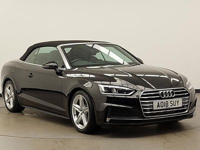 Black Used 2018 Audi A5 Cabriolet S-Line Cabriolet | £14,998 (A bit pricey)