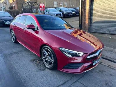 Usado Mercedes CLA180 AMG Line Premium Plus 2020 Vermelho Sedan
