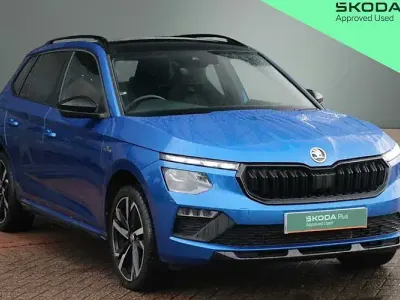 Used Skoda Kamiq Monte Carlo 116 HP (85 kW) 2024 Race blue metallic SUV