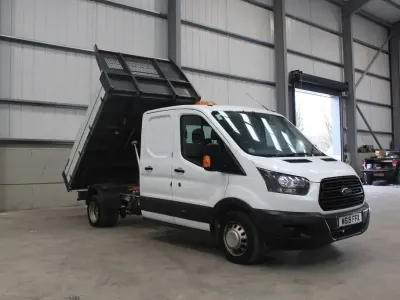 Used Ford Transit 130 HP (95 kW) 2019 White Cabriolet