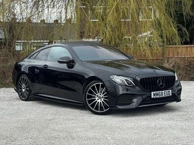 Used Mercedes E300 AMG line 245 HP (180 kW) 2019 Black Coupe
