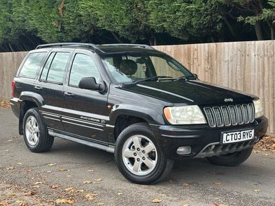 Black Used 2003 Jeep Grand Cherokee Overland SUV | £3,495