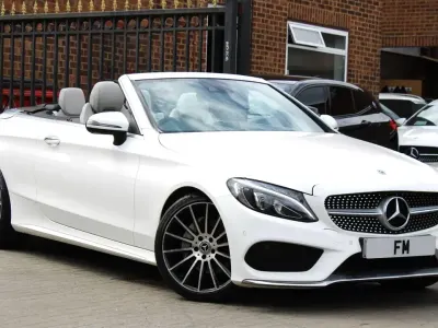Used Mercedes C200 AMG line 2017 White Cabriolet
