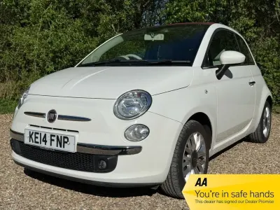 Begagnad Fiat 500C Lounge 69 HK (50 kW) 2014 Vit Cab