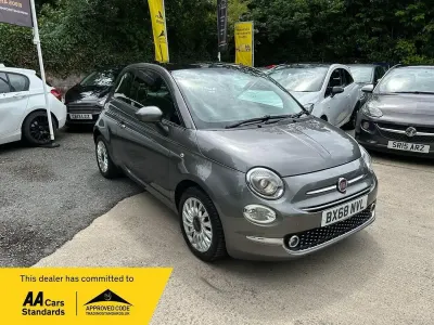 Used Fiat 500 Lounge 69 HP (50 kW) 2018 Grey Hatchback