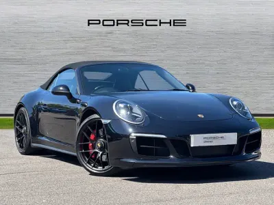 Used Porsche 991 444 HP (326 kW) 2018 Jet black Cabriolet