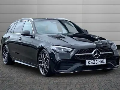 Used Mercedes C300 AMG Line Premium 265 HP (194 kW) 2025 Obsidian black Estate