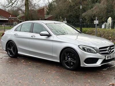 Silver Used 2018 Mercedes C220 AMG line Sedan | £11,495 (Good price)