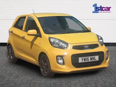 Used Kia Picanto 68 HP (50 kW) 2016 Yellow Hatchback
