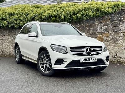 White Used 2018 Mercedes GLC250 AMG line SUV | £20,699 (Fair price)