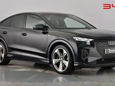Used Audi Q4 Sportback e-tron Black Edition 219 kW (299 HP) 2023 Mythos black SUV