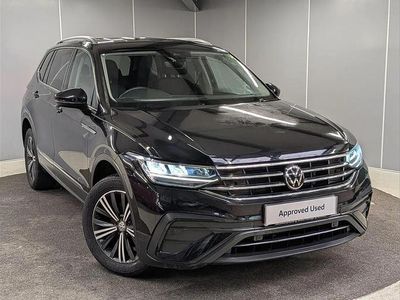 Black Used 2022 VW Tiguan Allspace Life SUV | £23,295 (Fair price)