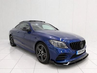 Blue Used 2019 Mercedes C300 AMG line Coupe | £22,995 (Fair price)