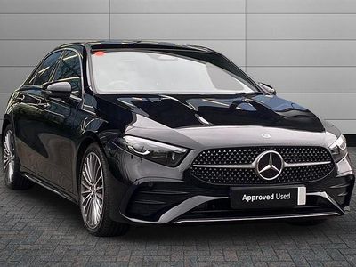 Used Mercedes A200 AMG Line Premium Plus 163 HP (119 kW) 2025 Cosmos black Sedan