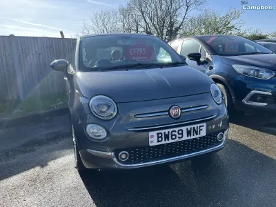 Used Fiat 500 Lounge 69 HP (50 kW) 2020 Grey Hatchback
