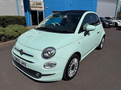Used Fiat 500 Lounge 85 HP (62 kW) 2017 Green Cabriolet