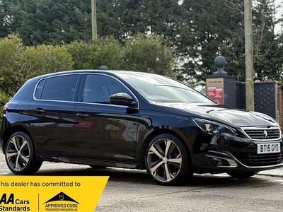 Used Peugeot 308 GT-line 115 HP (84 kW) 2015 Black Hatchback