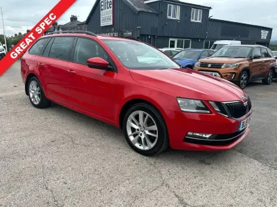 Używany Skoda Octavia SE L 150 KM (110 kW) 2019 Czerwony Kombi