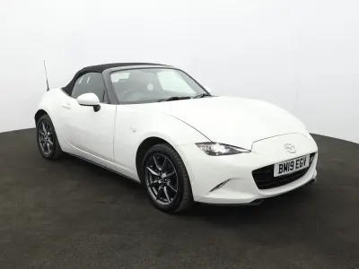 Used Mazda MX5 132 HP (97 kW) 2019 White Cabriolet