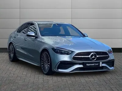 Used Mercedes C300e AMG Line Premium 261 HP (191 kW) 2025 Silver Sedan