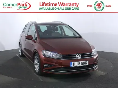 Used VW Golf Sportsvan GT 150 HP (110 kW) 2018 Red MPV