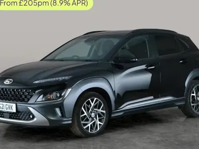 Gebraucht Hyundai Kona Premium 141 PS (103 kW) 2021 Schwarz SUV