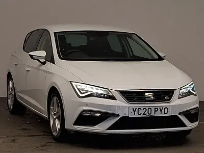 Begagnad Seat Leon FR 150 HK (110 kW) 2020 Vit Halvkombi