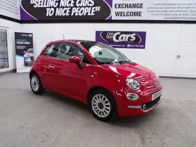 Used Fiat 500 Lounge 69 HP (50 kW) 2018 Red Hatchback