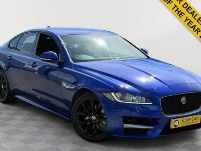 Used Jaguar XF R-Sport 180 HP (132 kW) 2018 Blue Sedan