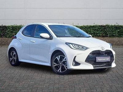 New Toyota Yaris Hybrid Design 2025 White Hatchback