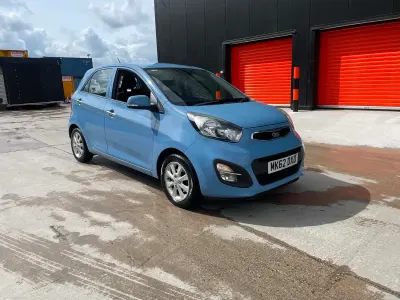 Second-hand Kia Picanto 84 CP (61 kW) 2012 Albastru Hatchback