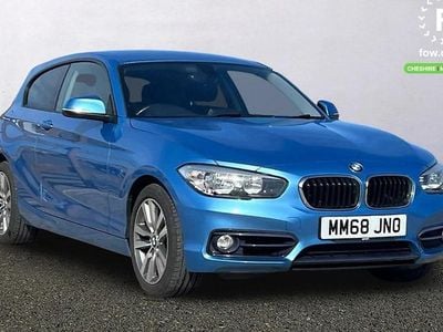 Used BMW 118 Sport Line 136 HP (100 kW) 2018 Blue Hatchback