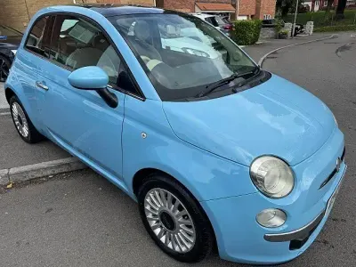 Used Fiat 500 Lounge 69 HP (50 kW) 2012 Blue Hatchback