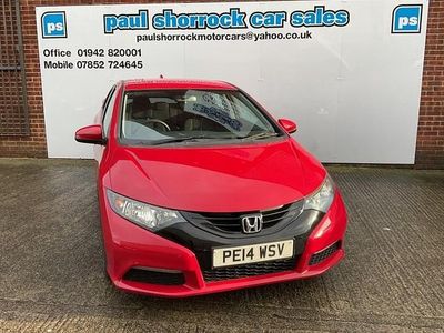 Red Used 2014 Honda Civic S Hatchback | £4,257 (Fair price)