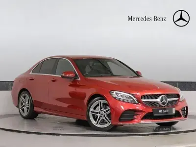 Used Mercedes C220 AMG line 194 HP (142 kW) 2019 Red Sedan